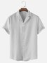 Men's Wrinkle Free Seersucker Striped Shirts Plus Size Casual Shirts