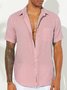 Men's Wrinkle Free Seersucker Multicolor Striped Shirts Plus Size Casual Shirts