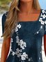 Women Shift Casual Slit Floral Shirts & Tops