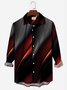 Men's Urban Fashion Shirts Gradient Art Anti-Wrinkle Plus Size Tops