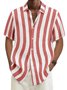 Basic Series Cotton-Blend Striped Shirts & Tops