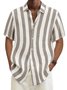 Basic Series Cotton-Blend Striped Shirts & Tops