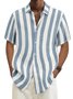 Basic Series Cotton-Blend Striped Shirts & Tops