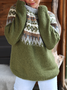 Geometric Loose Casual Sweater