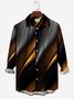 Men's Urban Fashion Shirts Gradient Art Anti-Wrinkle Plus Size Tops