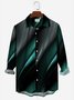 Men's Urban Fashion Shirts Gradient Art Anti-Wrinkle Plus Size Tops