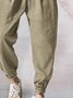 JoyMitty Natural Fiber Casual Basics Plain Hawaiian Big and Tall Trousers