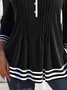 Women 3/4 Sleeve Casual Solid Shirts & Tops