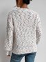Wool/Knitting Ombre Crew Neck Sweater