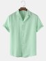 Men's Wrinkle Free Seersucker Striped Shirts Plus Size Casual Shirts