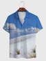 Square Neck Cotton-Blend Abstract Shirts & Tops