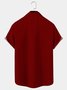  Men's Christmas Santa Hawaiian Short Sleeve Button Up Shirt