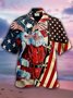 Men's American Flag Christmas Shirt