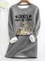 Fluff/Granular Fleece Fabric Crew Neck Casual Sweatshirt