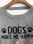 Fluff/Granular Fleece Fabric Crew Neck Casual Sweatshirt