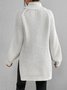 Women Casual Long Sleeve Solid Turtleneck Sweater