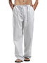 Holiday Cotton Linen Casual Trousers Men