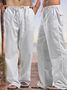 Holiday Cotton Linen Casual Trousers Men