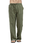 Holiday Cotton Linen Casual Trousers Men