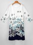 Women Shift Long Sleeve Floral Casual Two Piece Dresses
