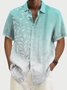 Cotton Linen Men's Hawaiian Short Sleeve Shirt