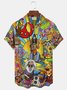  Hippie Music Guitar Hawaiian Big & Tall Aloha Shirt