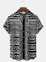  Neon Ethnic Aztec Pattern Retro Bowling Hawaiian Shirt Oversized Vacation Aloha Shirt