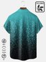 Royaura Cotton hemp Water Ripple Chest Pocket Short Sleeve Casual Shirt