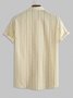 Lines Pattern Short Sleeves Shirt