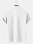 Hawaiian cotton hemp coconut tree men's pocket button shirt