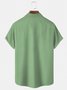 Cotton Linen Casual Stand Collar Short Sleeve Men's Shirt