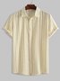 Lines Pattern Short Sleeves Shirt