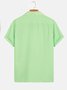 Men's Plain Seersucker Wrinkle Free Casual Shirts Multicolor Basic Tops
