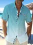 Cotton-Linen Casual Shirts Natural Breathable Summer Lightweight Hawaiian Shirts