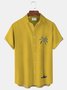 Mens Simple Coconut Tree 3D Printed Hawaiian Shirt Short-sleeved Top & Tops