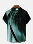 Men's Urban Trend Fashion Casual Shirts Gradient Large Size Wrinkle Free Easy Care Tops