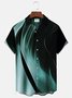 Men's Urban Trend Fashion Casual Shirts Gradient Large Size Wrinkle Free Easy Care Tops