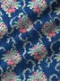 Hawaiian Floral Musical Instrument Print Men's Button Pocket Shirt