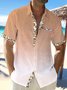 Cotton-Linen Casual Shirts Natural Breathable Summer Lightweight Hawaiian Shirts