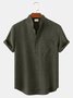 Cotton And Linen Casual Men’ Shirts