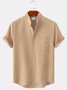 Cotton And Linen Casual Men’ Shirts