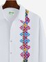 JoyMitty Natural Fiber Guayabera Casual Men's Vacation Big and Tall Long Sleeve Shirt