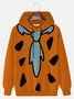 JoyMitty 50's Retro Cartoon Orange Men's Hoodies Pocket Hoodie Stretch Plus Size Art Fun Sweatshirts