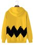 JoyMitty 50's Retro Cartoon Yellow Men's Hoodies Pocket Hoodie Stretch Plus Size Art Fun Sweatshirts