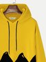 JoyMitty 50's Retro Cartoon Yellow Men's Hoodies Pocket Hoodie Stretch Plus Size Art Fun Sweatshirts