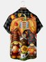 JoyMittyHalloween Gnomes  Print  Men's Hawaiian Oversized Shirt with Pockets