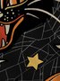 JoyMitty Halloween Cartoon Men's Black Hoodies Black Cat Spider Pumpkin Spooky Fun Plus Size Knit Pullover Sweatshirts