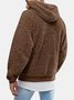 JoyMitty Basic Casual Plush Men's Oversized Hooded Sweatshirt