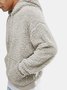 JoyMitty Basic Casual Plush Men's Oversized Hooded Sweatshirt