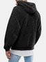 JoyMitty Basic Casual Plush Men's Oversized Hooded Sweatshirt